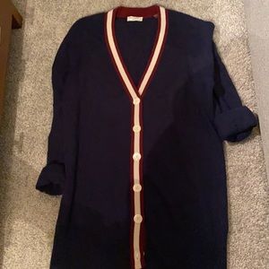 Equipment Cashmere Varsity oversized cardigan